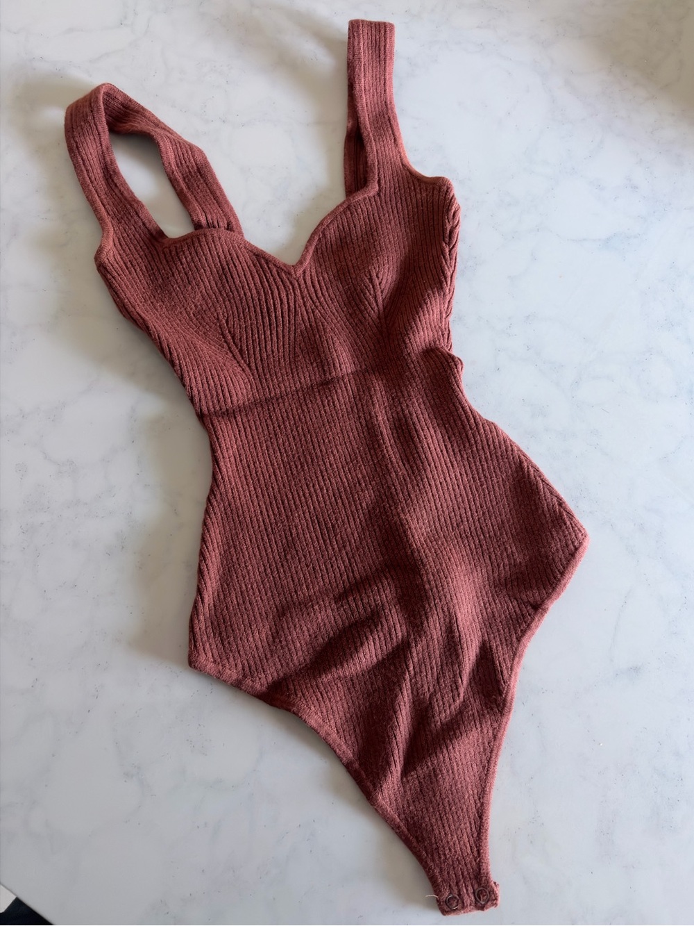 Abercrombie & Fitch Ribbed One-Piece Bodysuit